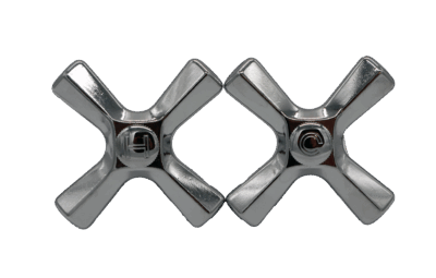 Chrome Plated Cross Handles for Briggs Faucet - Image 4