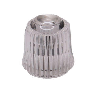Clear acrylic knob handle with chrome index.