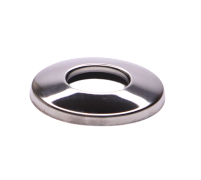 Bright polished chrome round escutcheon.
