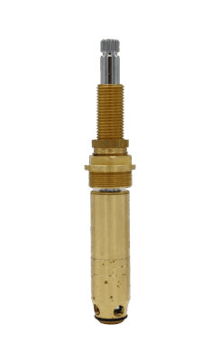 Brass unit with polished chrome stem with black o-ring.
