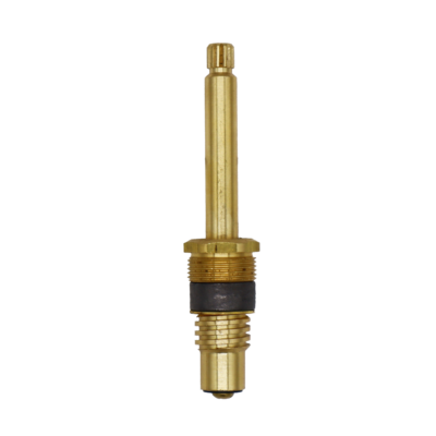 Bright brass stem bonnet nut screw and blakc rubber bottom washer and black faucet stem packing.