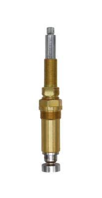 Brass body polished chrome stem with black rubber washer brass screw.