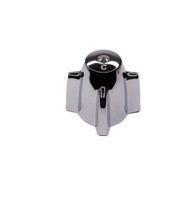 Polished chrome 4 arm canopy handle with stainless screw.