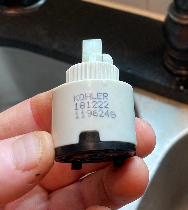 Kohler 1198201 Single Handle Ceramic Cartridge K1198201 210109 119624S Noel's Plumbing Supply