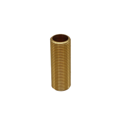 Brass threaded tube on the outside.