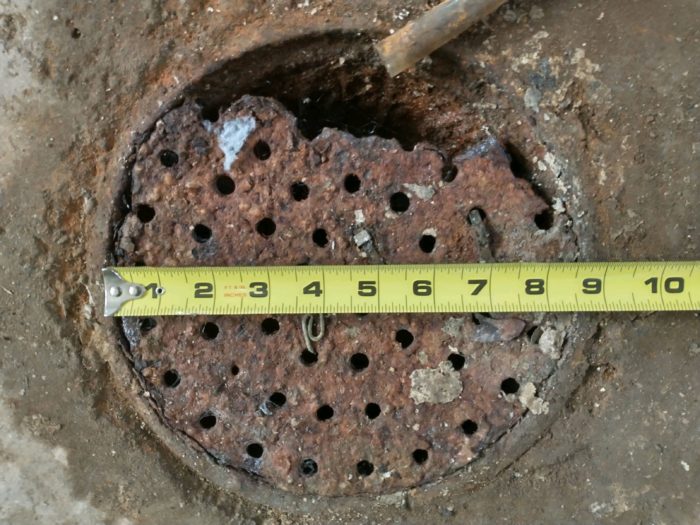 8 1/2" Round Cast Iron Drain Cover Noels Plumbing Supply