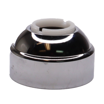 Polished chrome threaded bonnect with plastic nut.