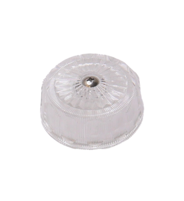 Clear round acrylic handle with stainless screw.
