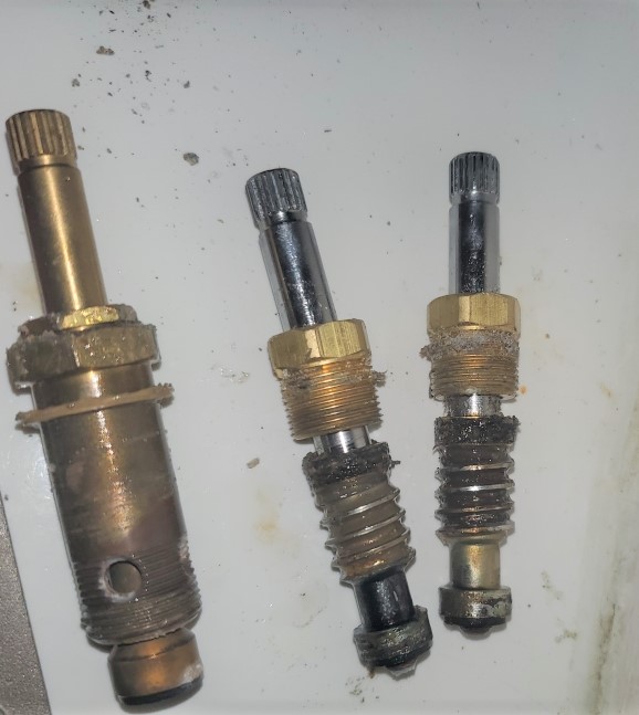 Chrome Plated 3 Handle Rebuild Kit for Speakman Kent Tub & Shower