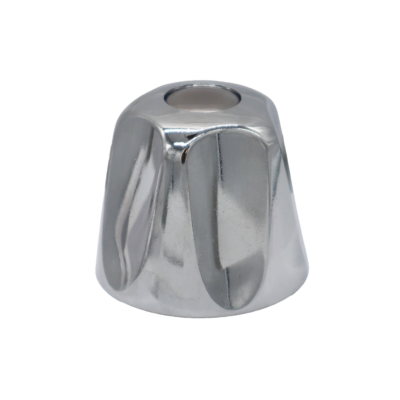 Polished chrome knob handle with stainless screw.