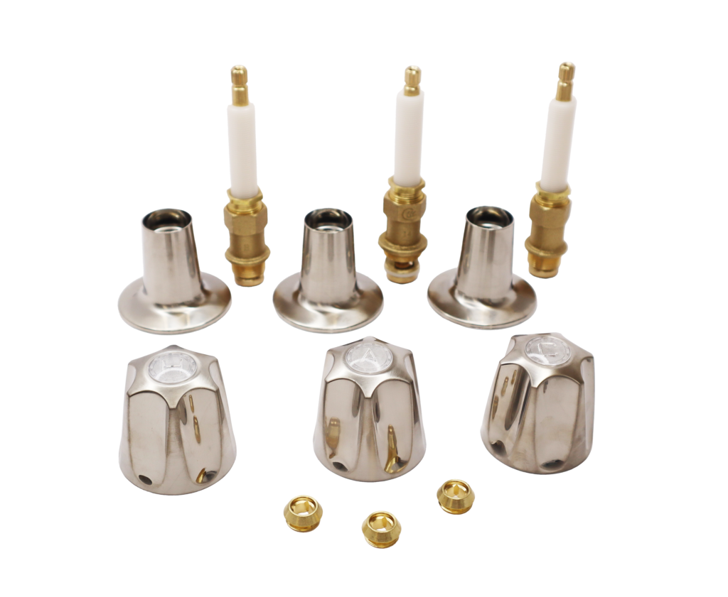 3 Handle Brushed Nickel Repair Kit for New Style Gerber