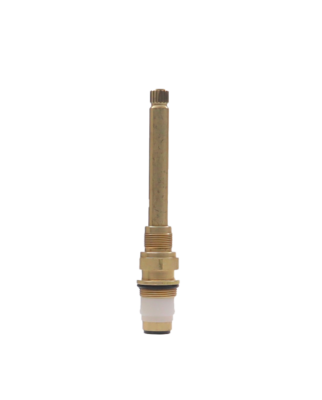 Brass diverter stem with platic spacer and rubber washer on the bottom.