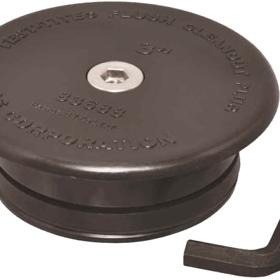 3" Flush Mount Mechanical Cleanout Repair Plug