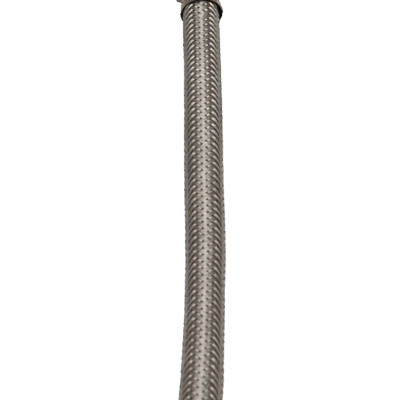 3/8" Compression x 7/8" Brass Ball Cock X 9" Stainless Steel Braided Toilet Supply Line