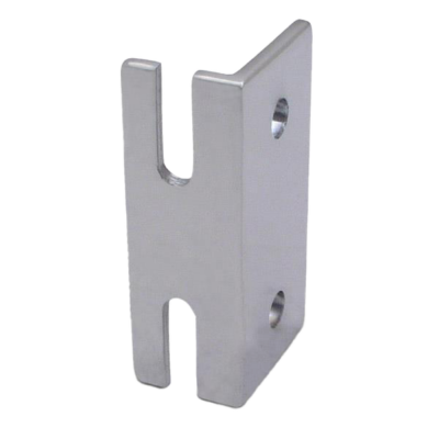 Polished chrome latch with 2 screw holes.