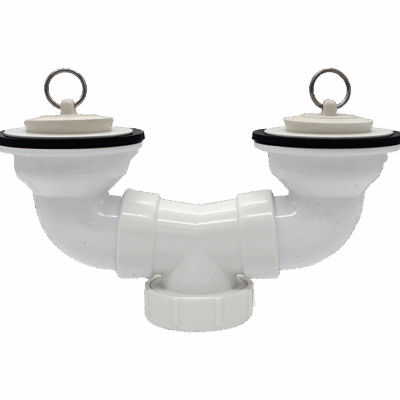 Drain Assembly for 2 Tub Laundry Tub