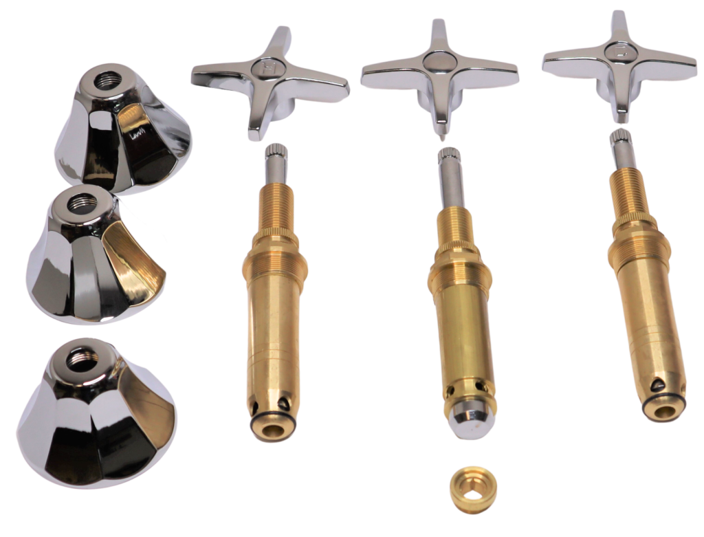 Complete Rebuild Kit for Kohler 3 Handle Tub & Shower Faucet Noel's