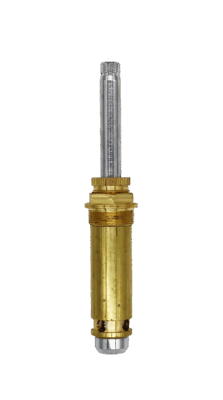 Bright brass body with polished chrome stem with brass bonnet nut.