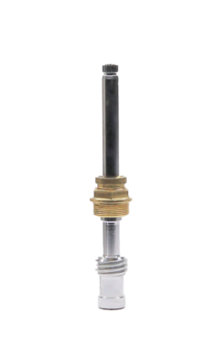 Bright polished chrome stem with brass bonnet.
