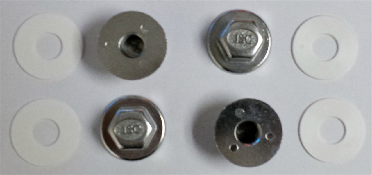 Die Cast Carrier Nuts And Plastic Washers For Wall Hung Toilets And Urinals Noel S Plumbing Supply