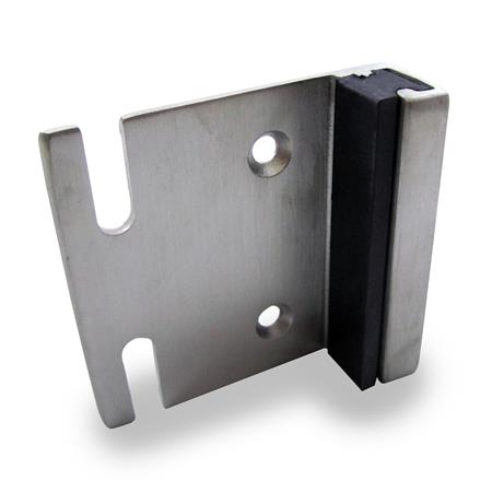 1" Stainless Steel Flat Door Inswing Strike & Keeper 5283