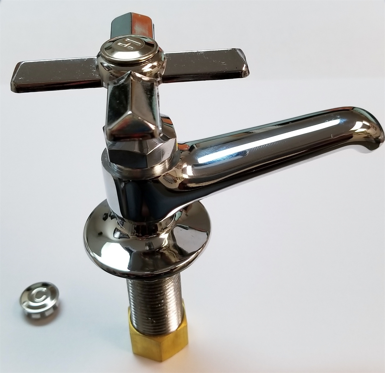 Chrome Plated Single Basin Faucet Hot or Cold Noel's Plumbing Supply