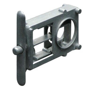 Unplated metal replacement latch mechanism.