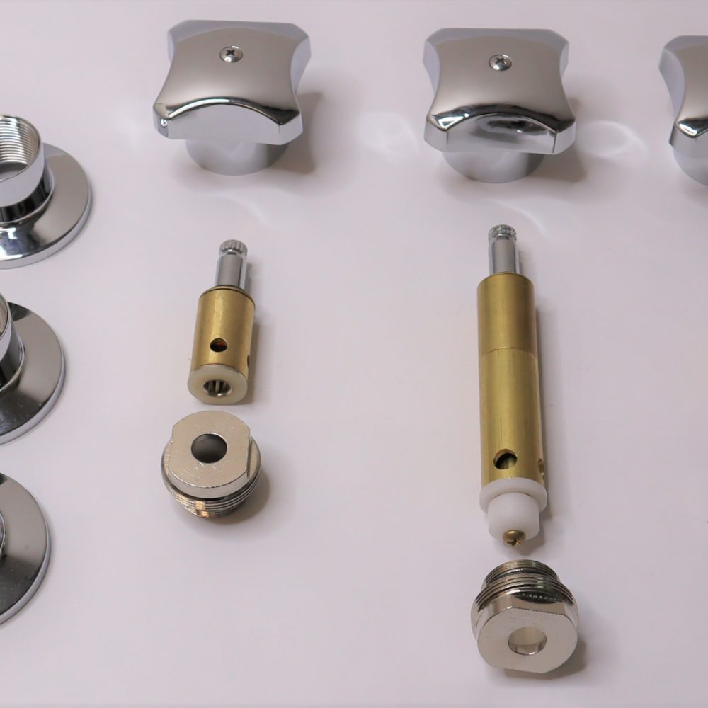 Chrome Plated 2 Handle Rebuild Kit for Kohler Valvet Kitchen & Lavatory Faucets Noel's