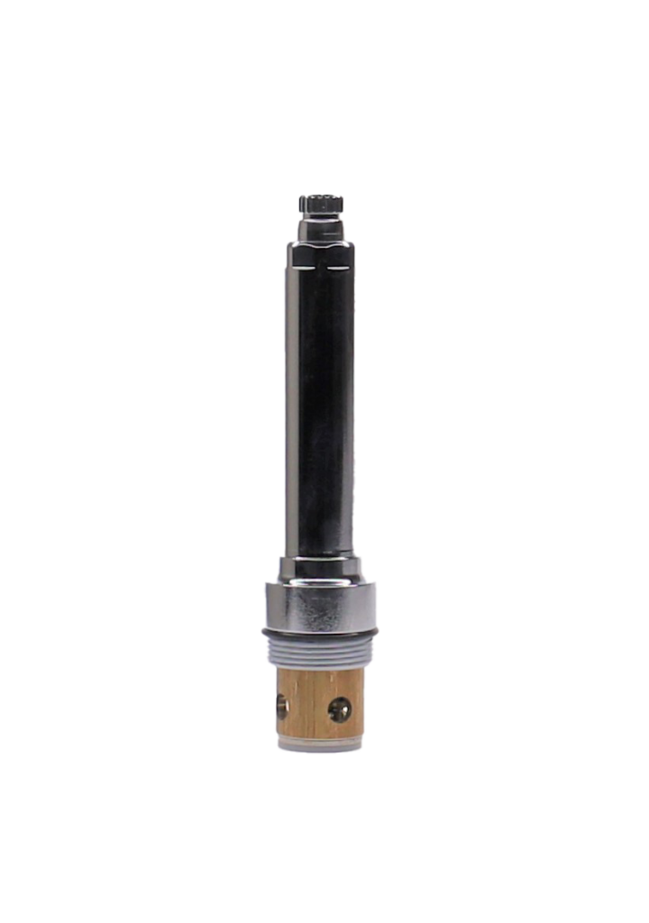 polished chrome stem with brass barrel seat.