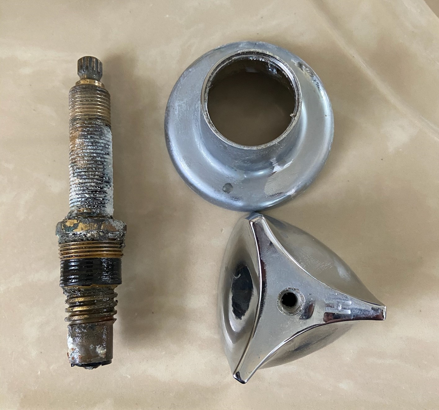 Chrome Plated Rebuild Kit for 2 Handle Crane Riviera Faucet Noel's