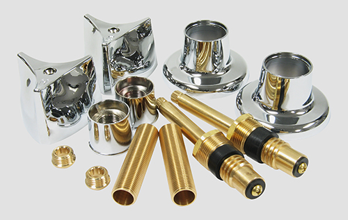 Chrome Plated Rebuild Kit For 2 Handle Crane Riviera Faucet