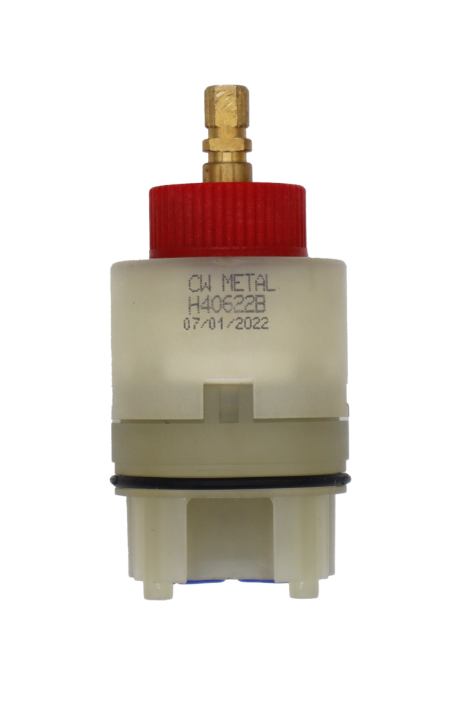 The Glacier Bay H40622B is a 40mm single-handle ceramic faucet cartridges used as replacement parts for Glacier Bay and CW Metal faucets. These cartridges are designed to repair leaks and restore consistent water flow by controlling temperature mixing and volume.