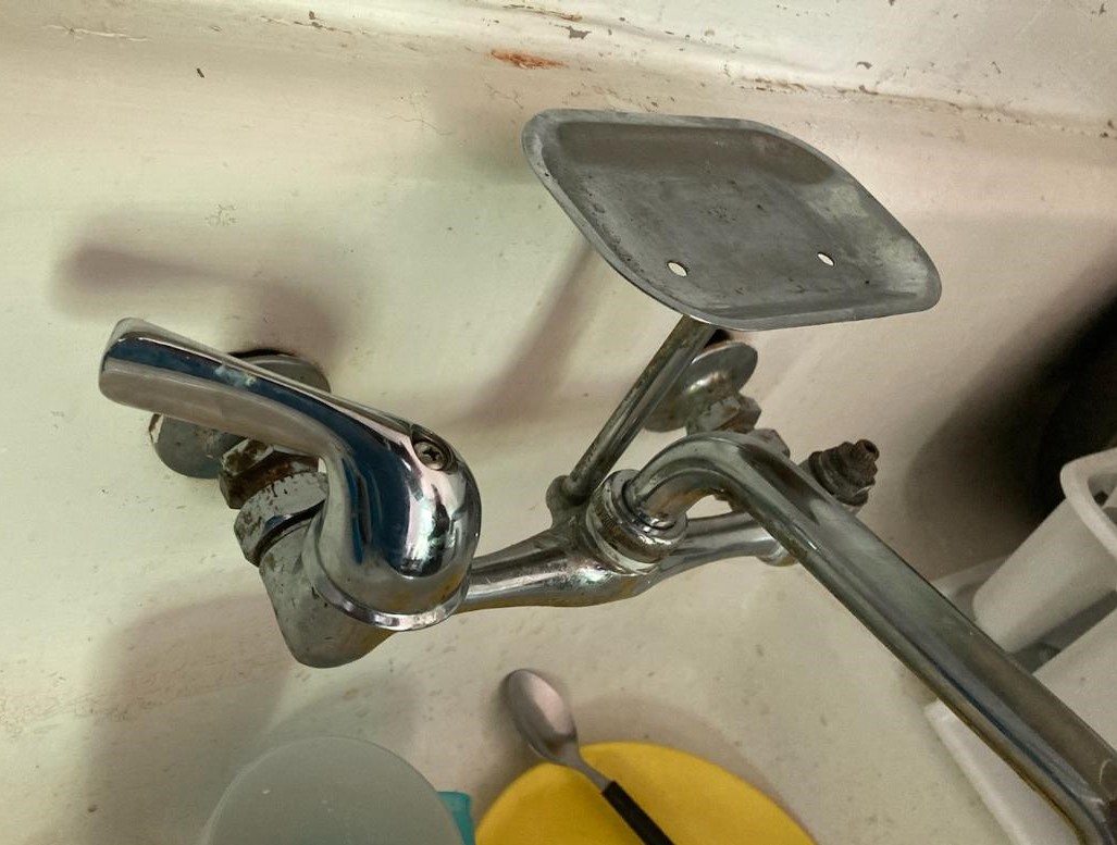 Central Brass 0048UA 2 Handle Wallmount Kitchen Faucet Noel's