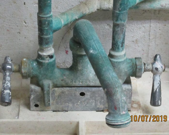 Central Brass 04665 Rough Brass Two Handle Laundry Faucet Noel's