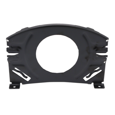 Black stamped steel plate for toilet tanks.