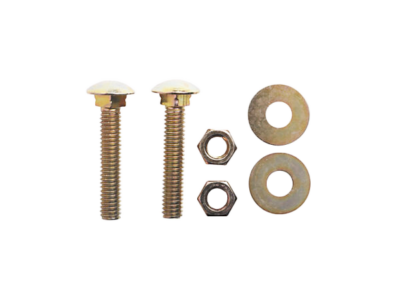 Metal screws nuts and washers.