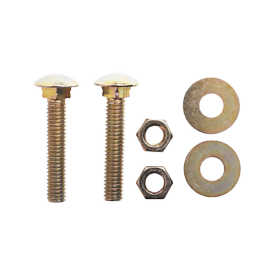 Metal screws nuts and washers.