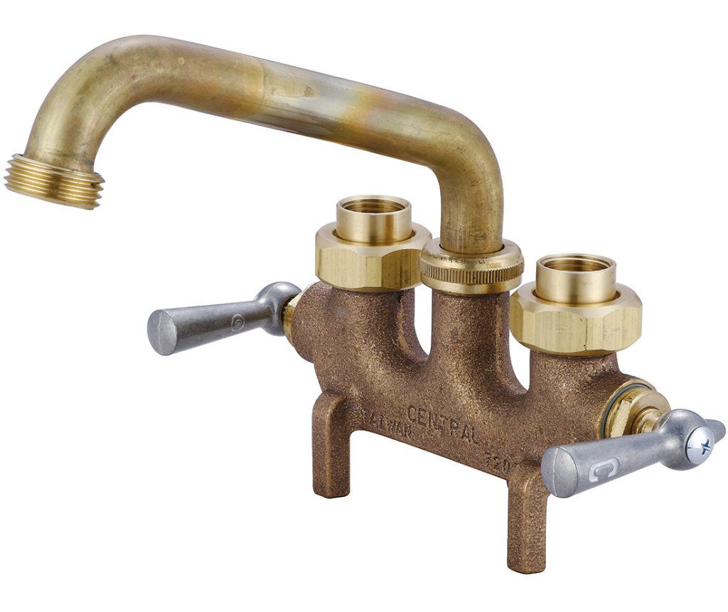 Central Brass 0465 Rough Brass 2 Handle Laundry Faucet Noel's