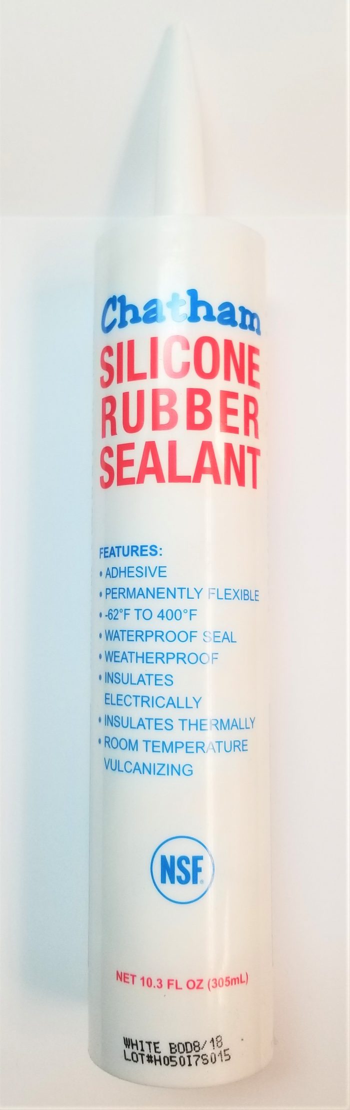 Chatham Brass 10.3 oz White Silicone Rubber Sealant 12W Noel's