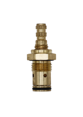 Bright brass cartridge with black orings.