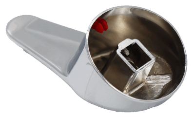 Chrome Plated Metal Handle for Square Broach Ceramic Cartridges - Image 4