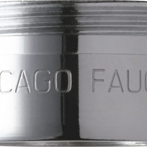 Chicago Faucets 420ABCP Deck Mounted Manual Sink Faucet with 4