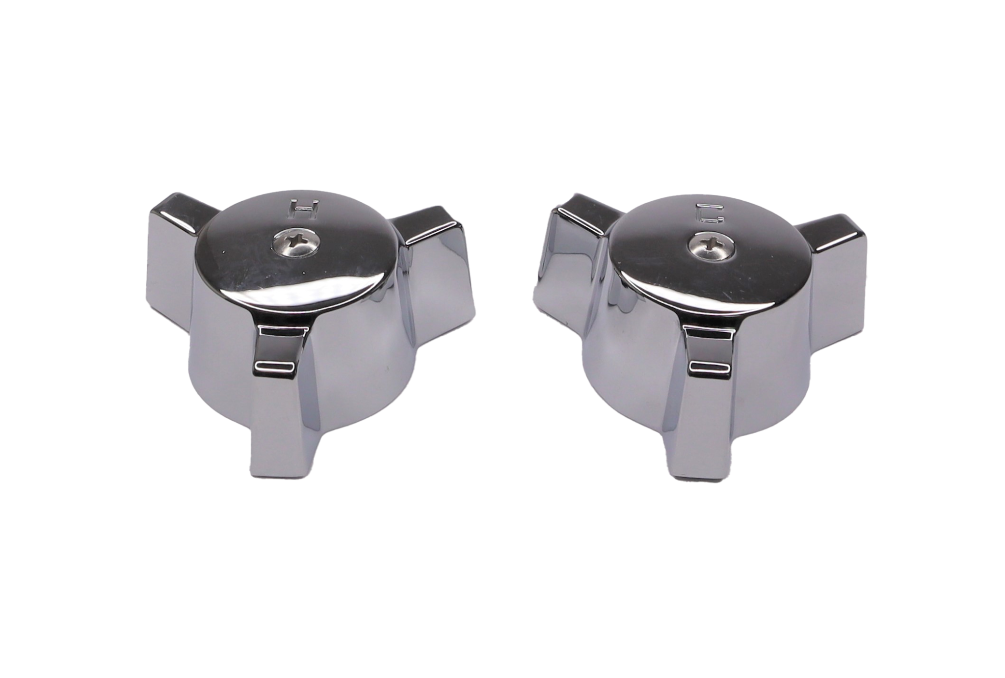Chrome Plated Hot & Cold Handles for Eljer Milwaukee & Royal Brass