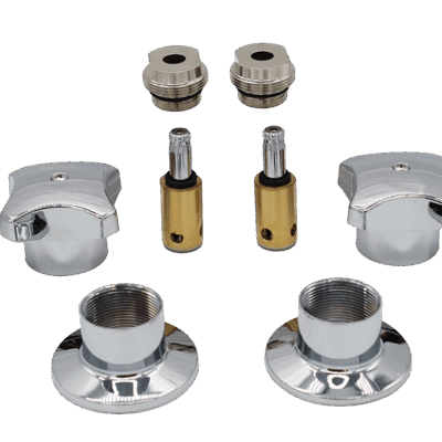 2 Handle Rebuild Kit for Kohler Valvet Kitchen & Lavatory Faucets Chrome Plated