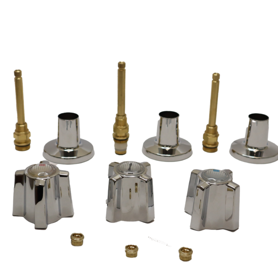 Chrome Plated Hot & Cold Shower Handles for Sterling Noel's Plumbing