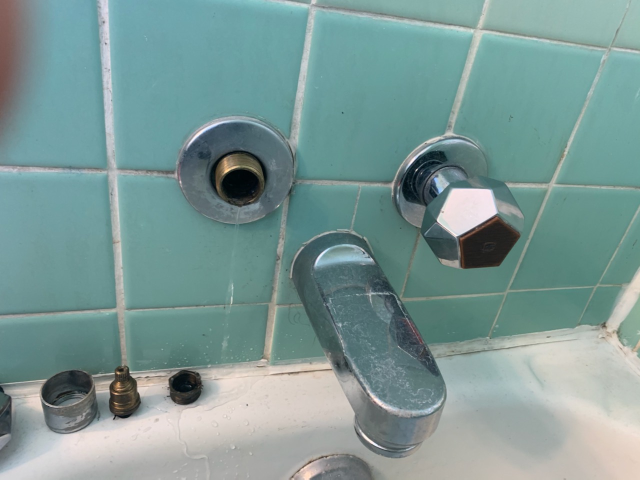 Chrome Plated 3 Handle Rebuild Kit for American Standard Aquaseal