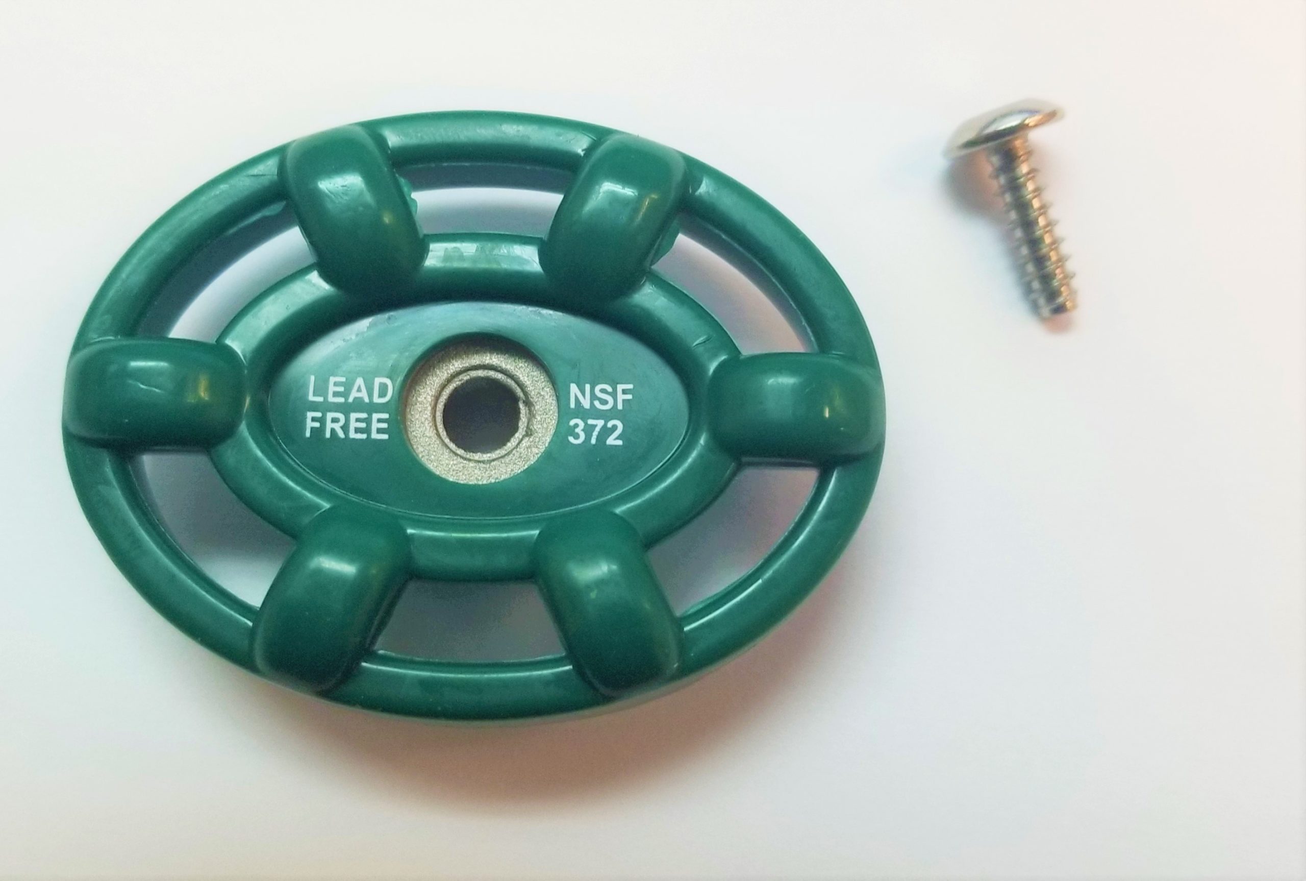 Arrowhead Brass PK1295 Green Rubber Coated Oval Replacement Handle