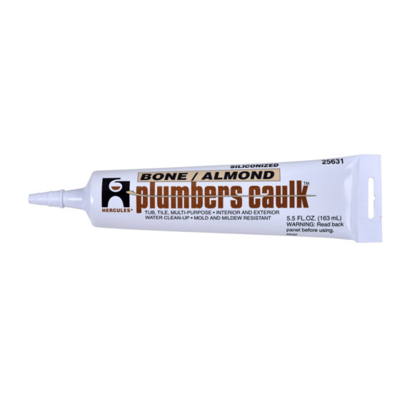 Hercules 2531 Bone/Almond Plumbers Caulk 5.5 oz Noel's Plumbing Supply
