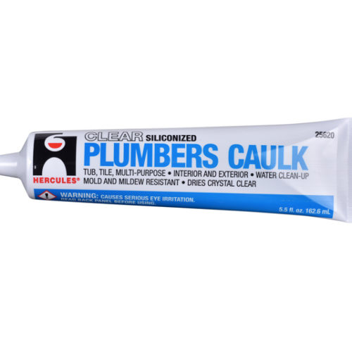 Hercules 25605 White Plumbers Caulk 5.5 oz Noel's Plumbing Supply