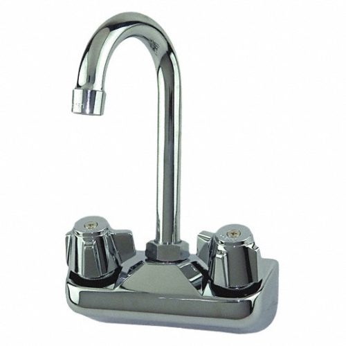 Chrome Plated 2 Handle 4" Wall Mount Hand Sink Faucet Noel's Plumbing